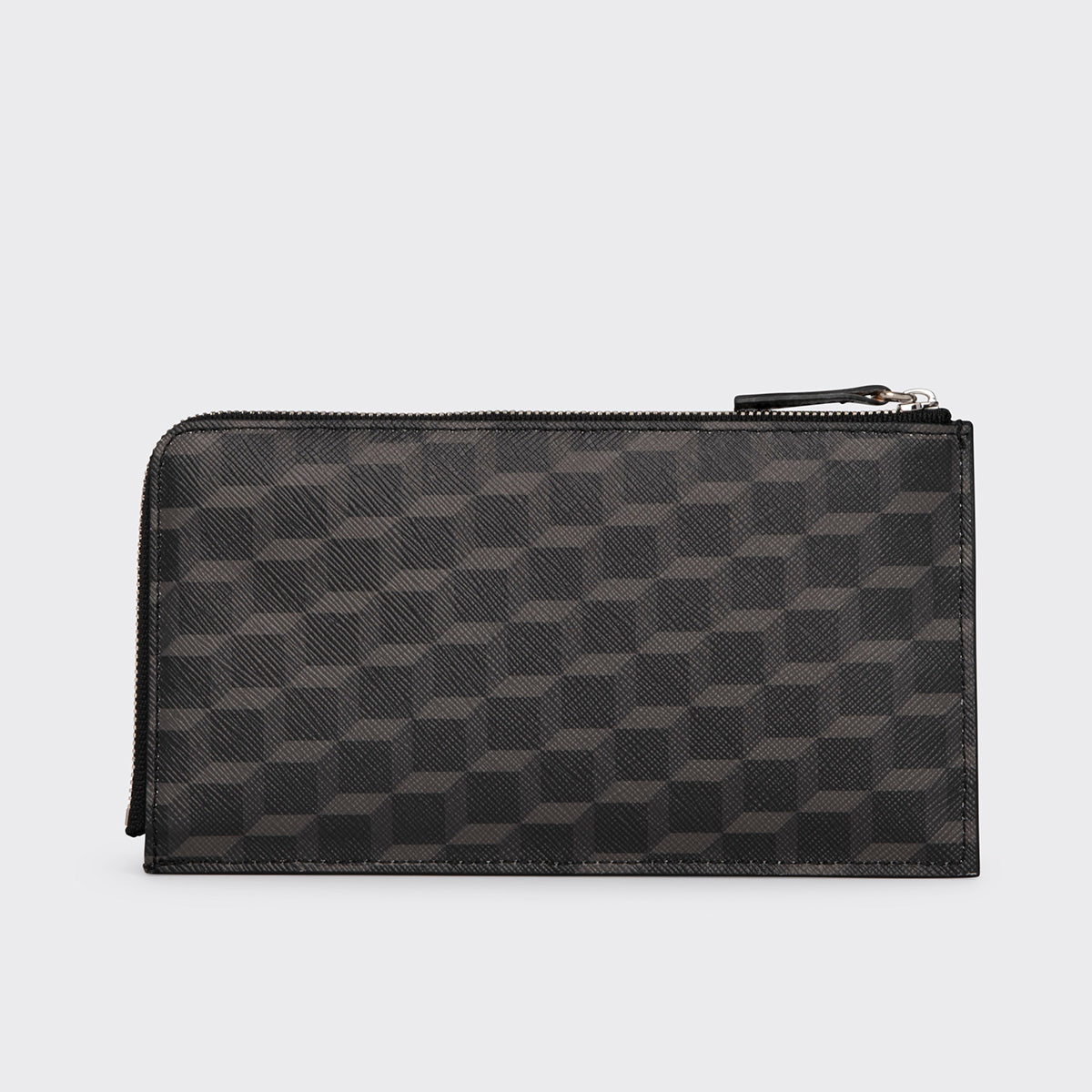Pierre Hardy PALATINE WALLET, black perspective cube coated canvas and black calfskin, view 4