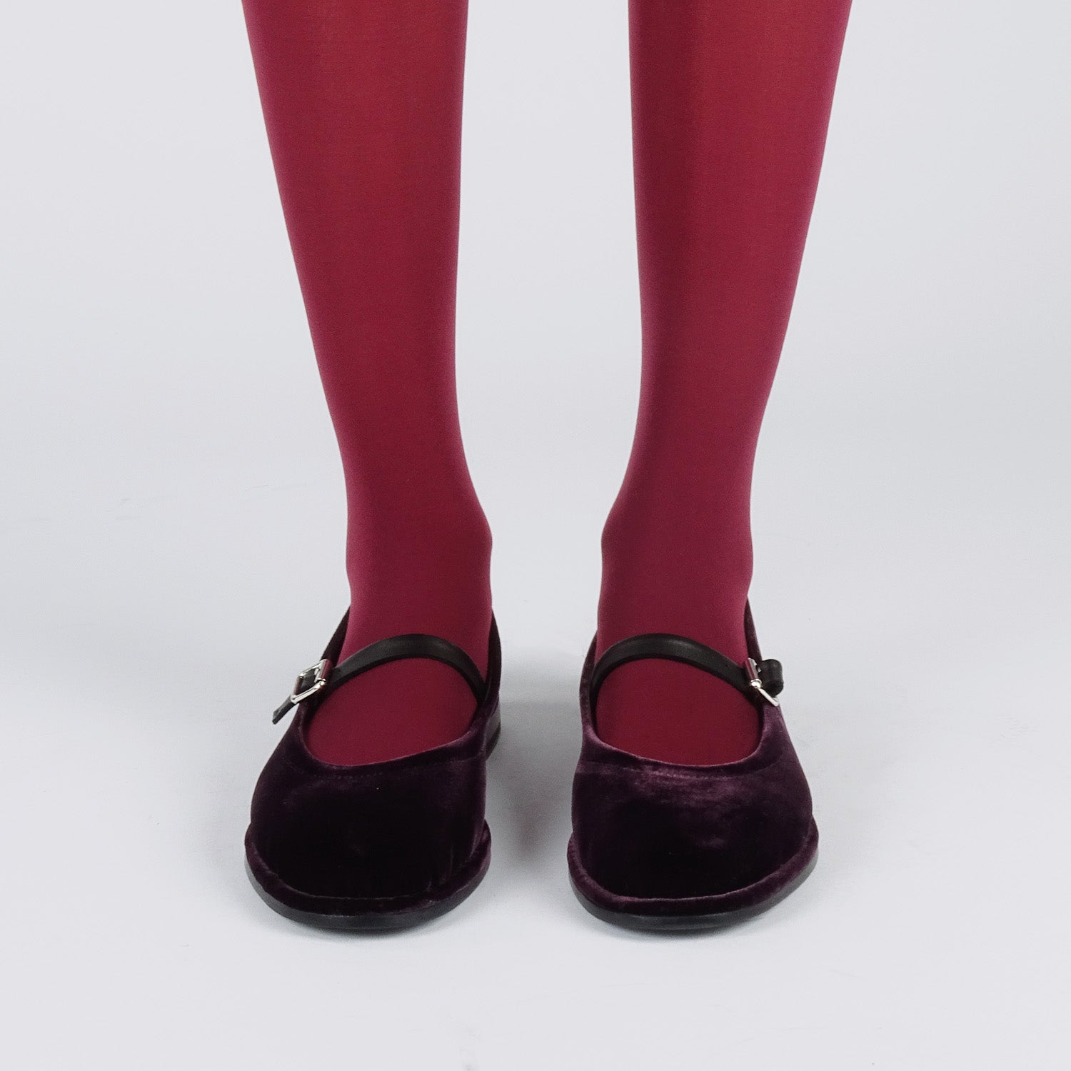 Pierre Hardy TRISH BALLERINA, black lambskin and plum suede, view 4