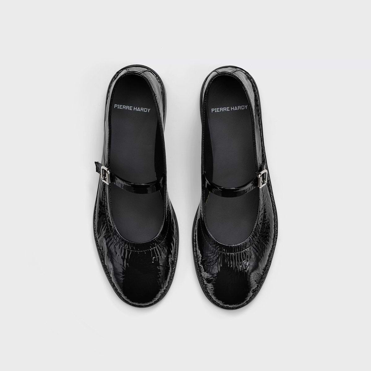 Pierre Hardy TRISH BALLERINA, black patent calfskin, view 3