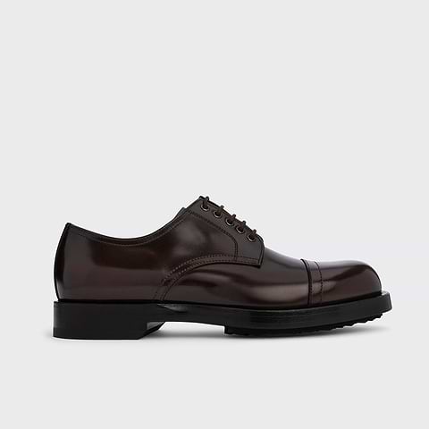 Pierre Hardy RALPH DERBY, brown patent calfskin