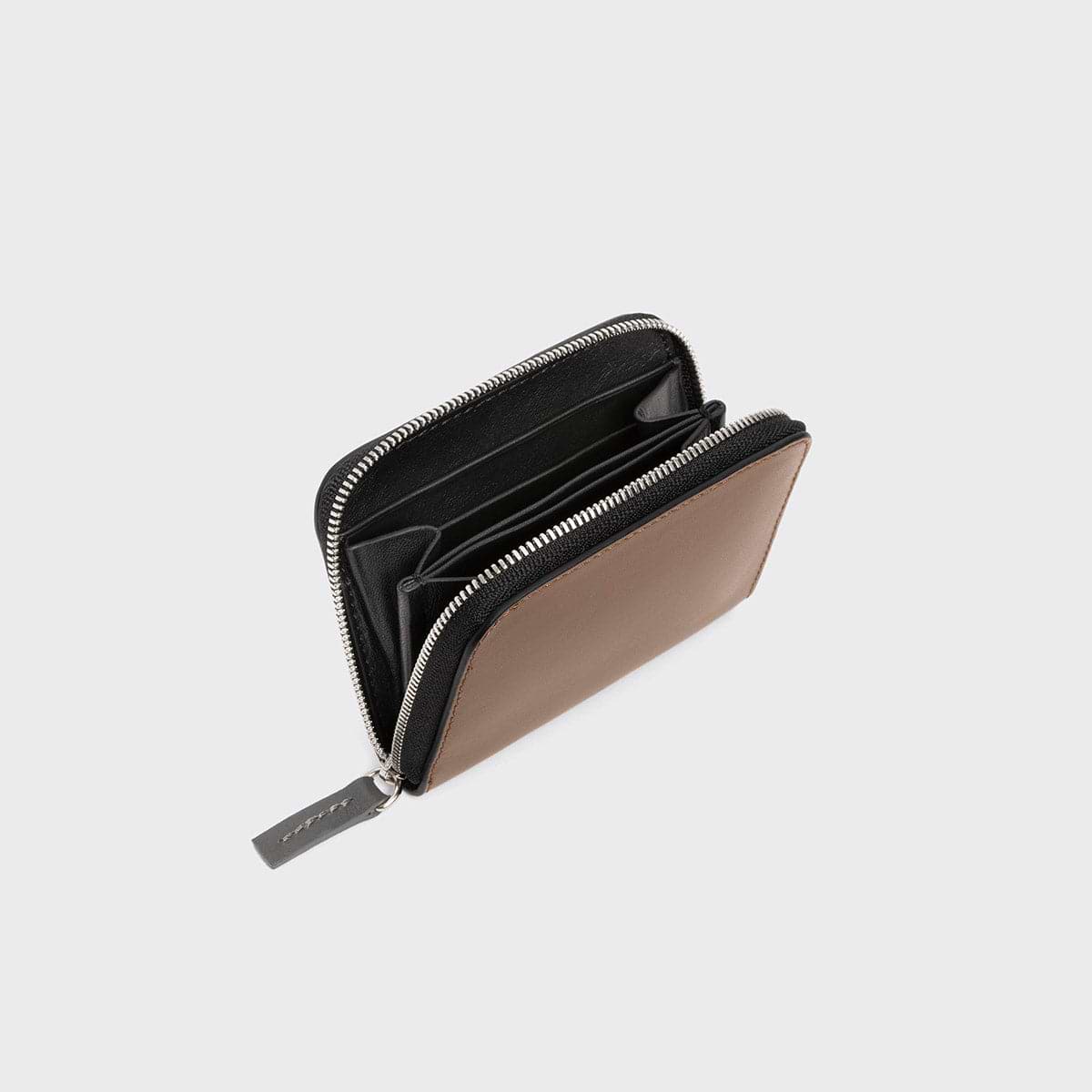Pierre Hardy GINZA COIN PURSE, camel & grey calfskin, view 2