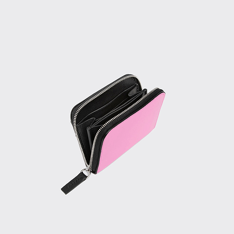 Pierre Hardy GINZA COIN PURSE, sun and pink lambskin, view 2