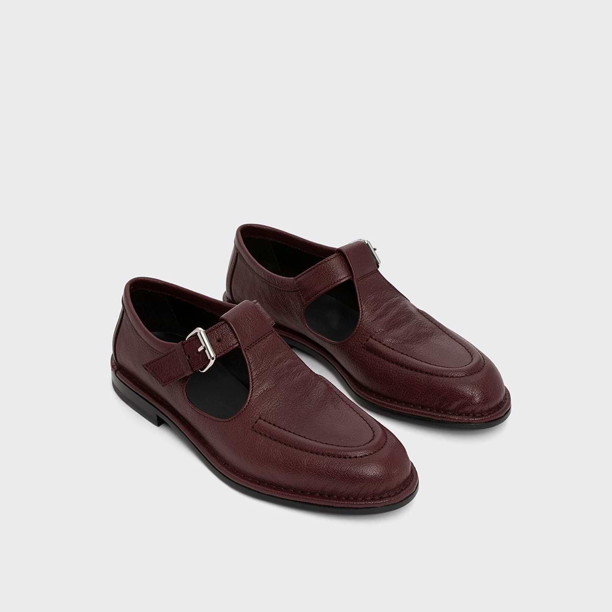 Pierre Hardy MODICA SANDAL, burgundy grained kidskin, view 6