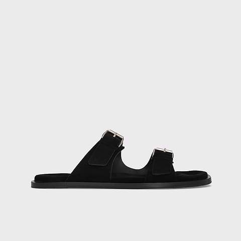 Pierre Hardy MARLON SANDAL, black suiede calfskin