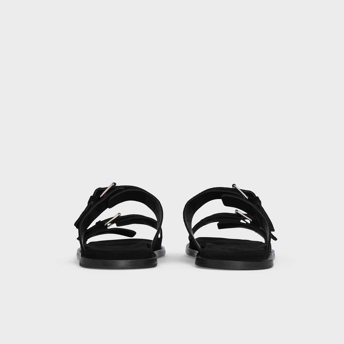 Pierre Hardy MARLON SANDAL, black suiede calfskin, view 5