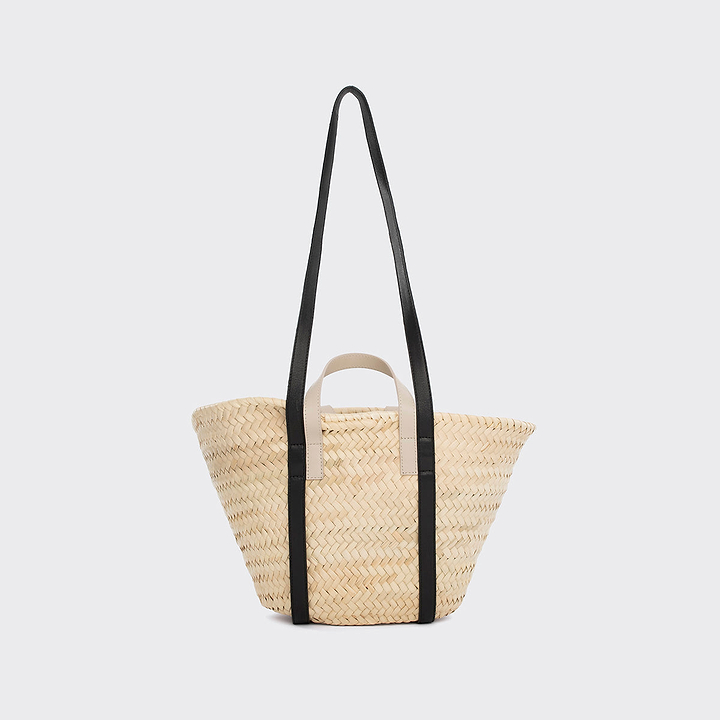Pierre Hardy ALPHA MINI BASKET, light blue calfskin and black & off-white lambskin, view 5