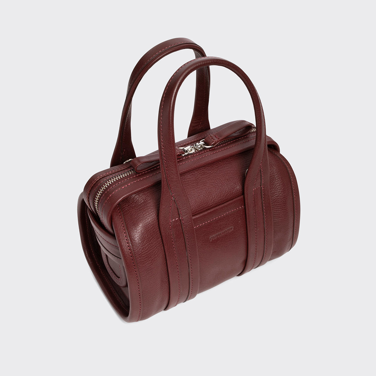 Pierre Hardy CAB MICRO BAG, burgundy grained kidskin, view 2