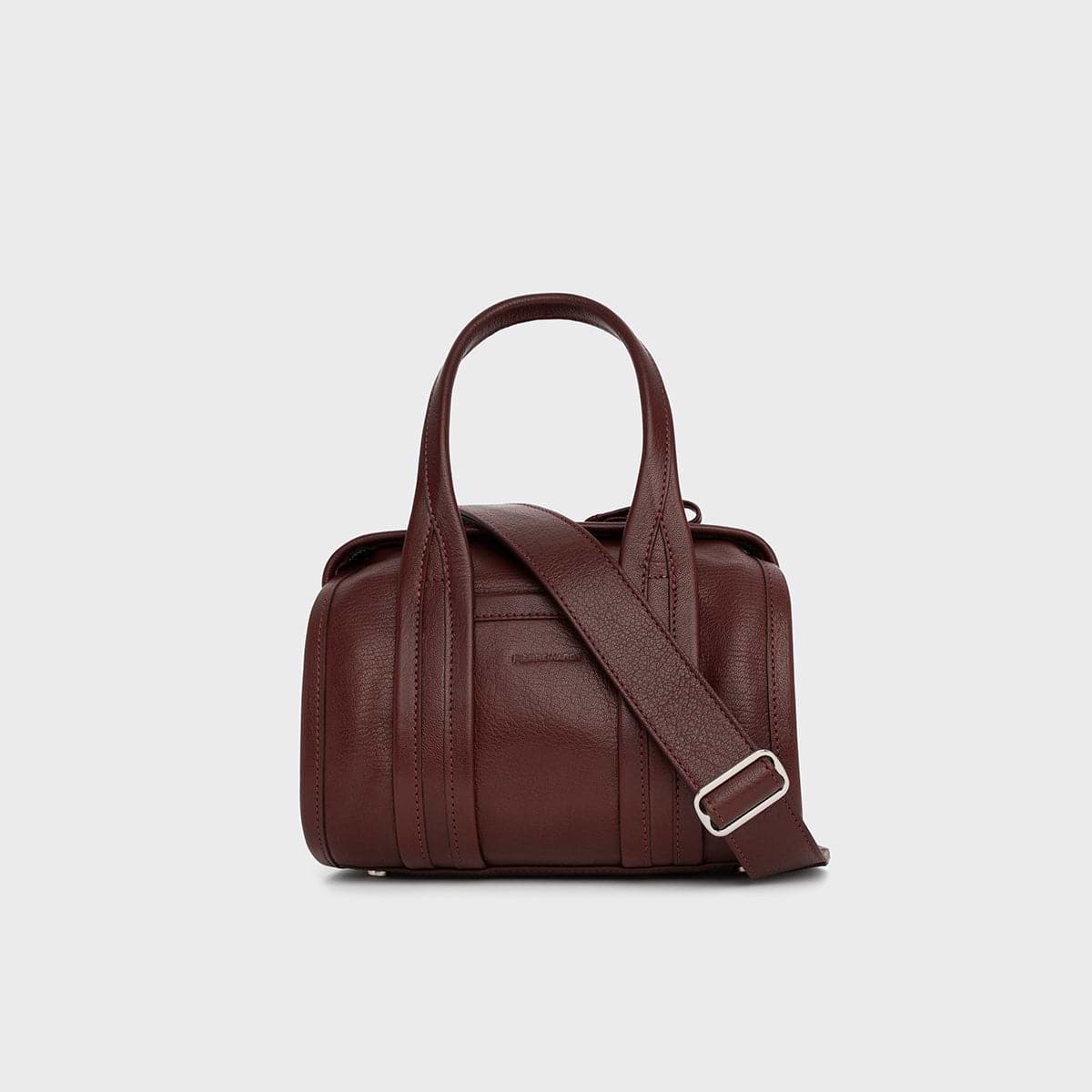 Pierre Hardy CAB MICRO BAG, burgundy grained kidskin
