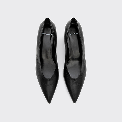 Pierre Hardy AMBER PUMP, black crinkled calfskin, view 2