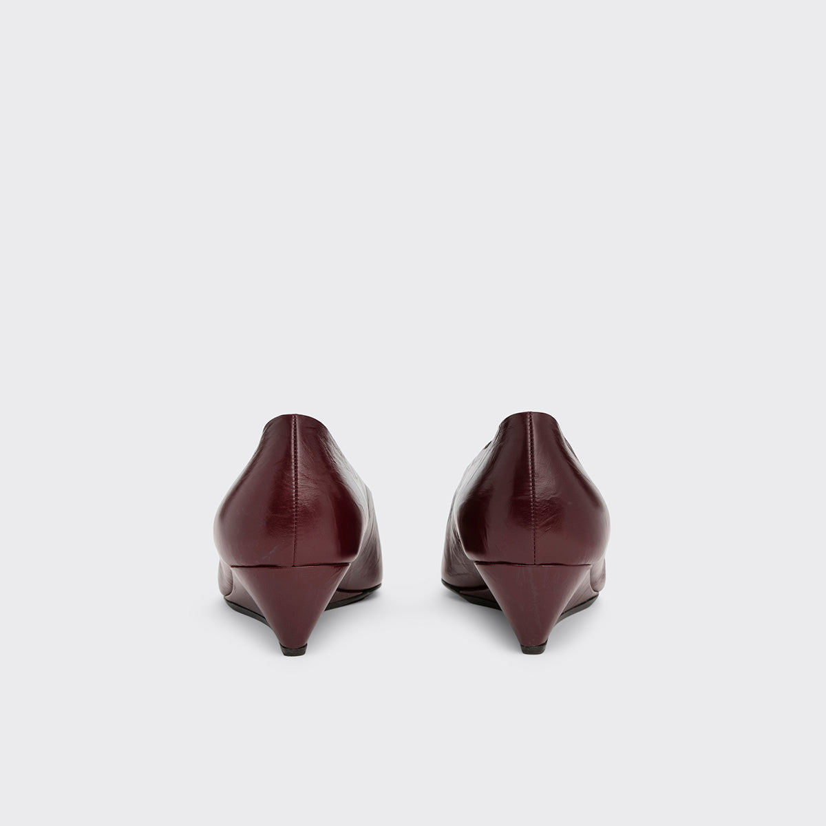 Pierre Hardy AMBER PUMP, burgundy crinkled calfskin, view 4