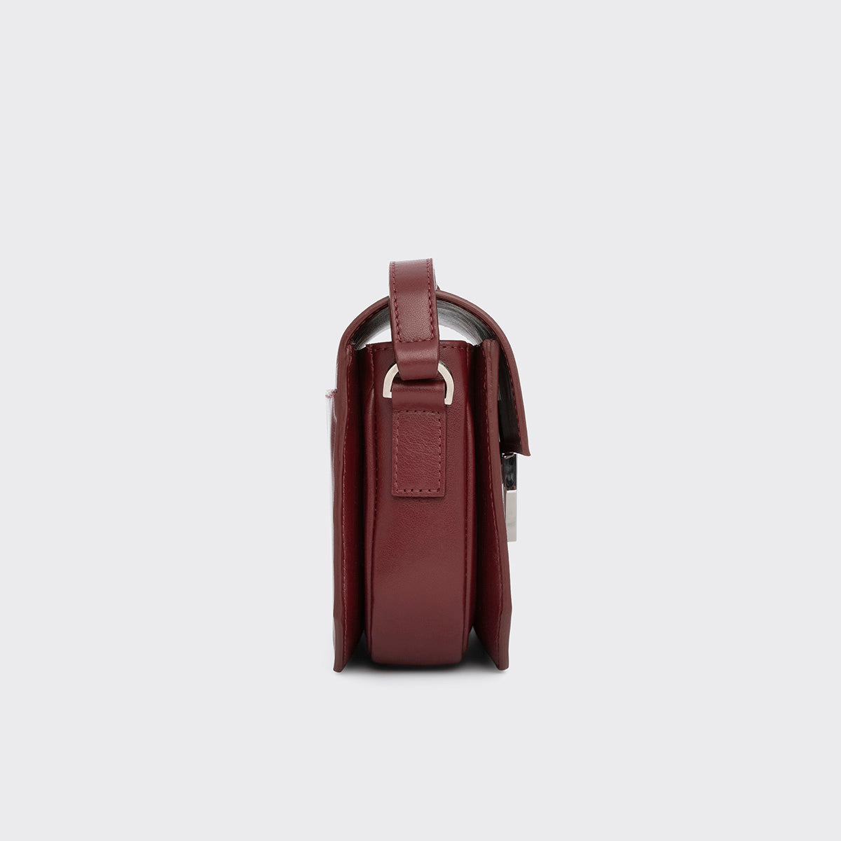 Pierre Hardy PRISM HANDBAG, burgundy calfskin, view 3
