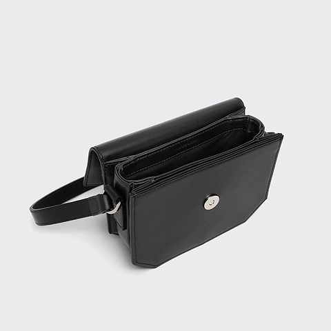 Pierre Hardy MINI PRISM HANDBAG, black calfskin, view 2