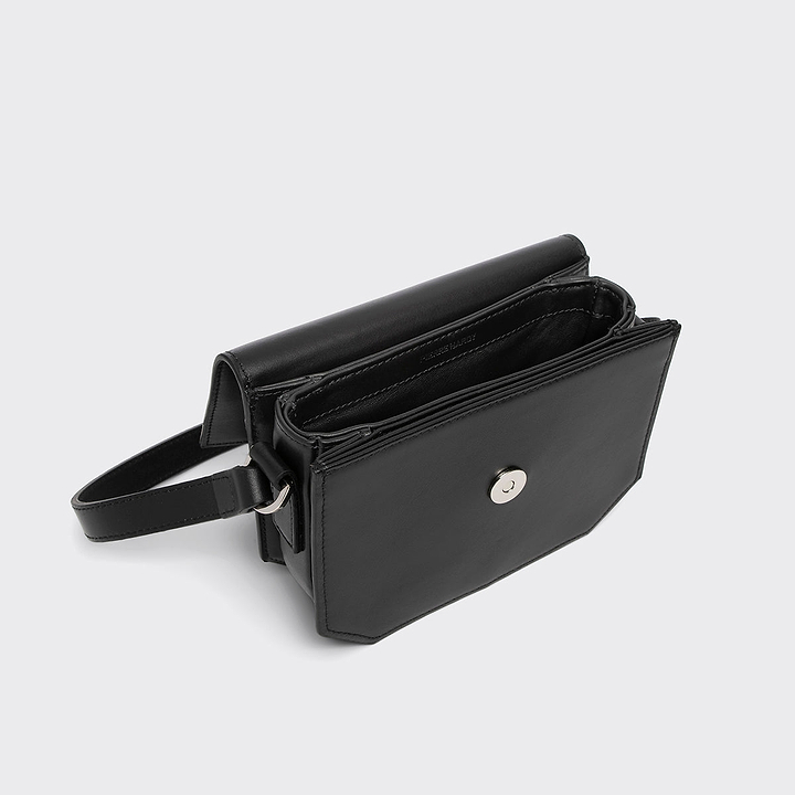 Pierre Hardy MINI PRISM HANDBAG, black calfskin, view 2