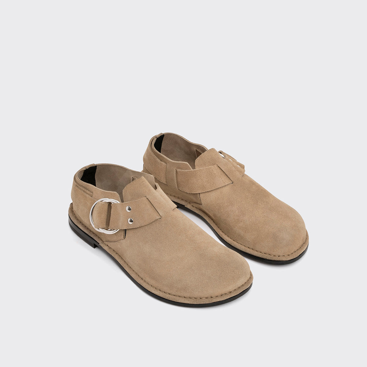 Pierre Hardy NIRVANA LOAFER, sand suede calfskin, view 3