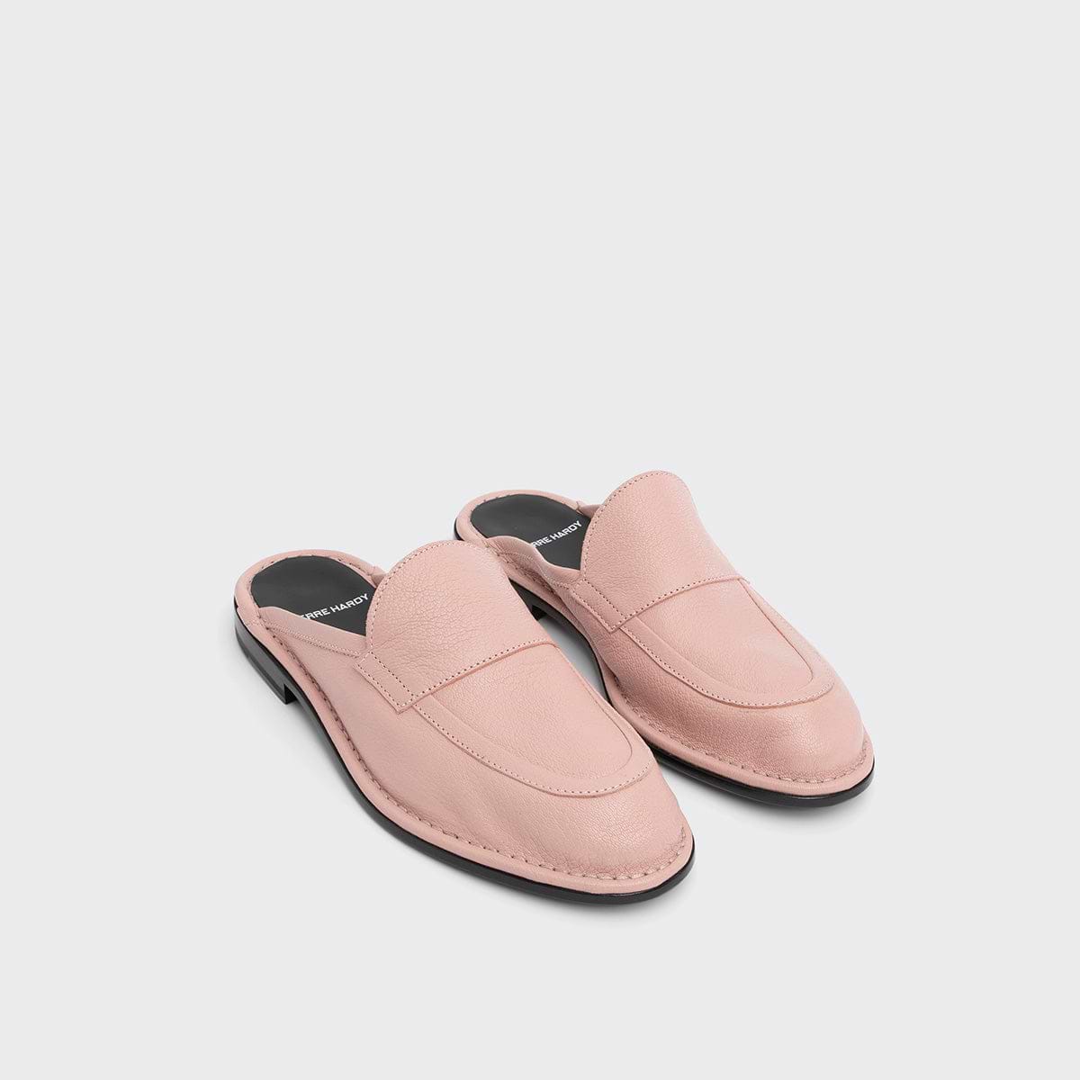 Pierre Hardy NOTO MULE, powder pink grained kidskin, view 5
