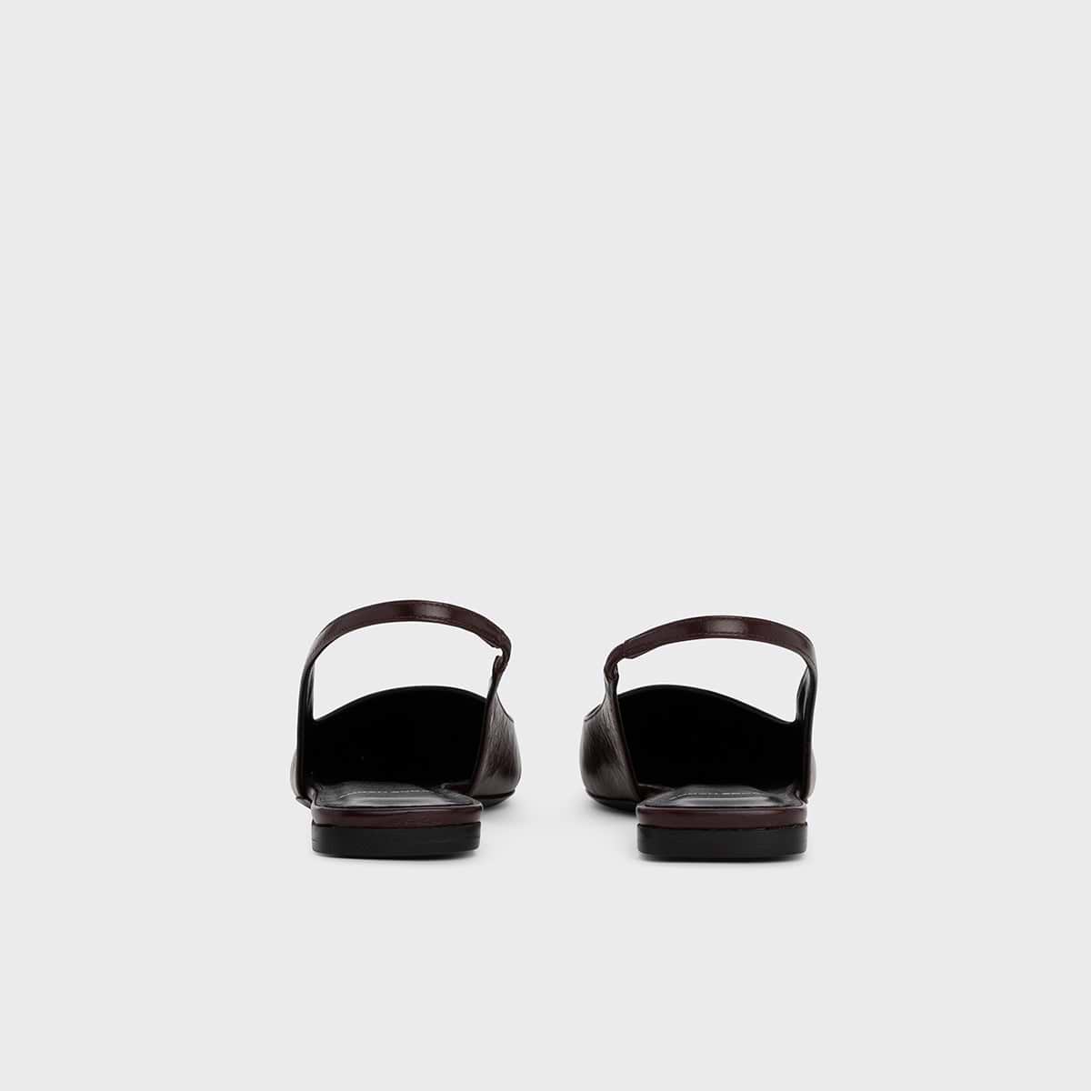Pierre Hardy STELLA SLINGBACK FLAT, burgundy crinkled calfskin, view 5