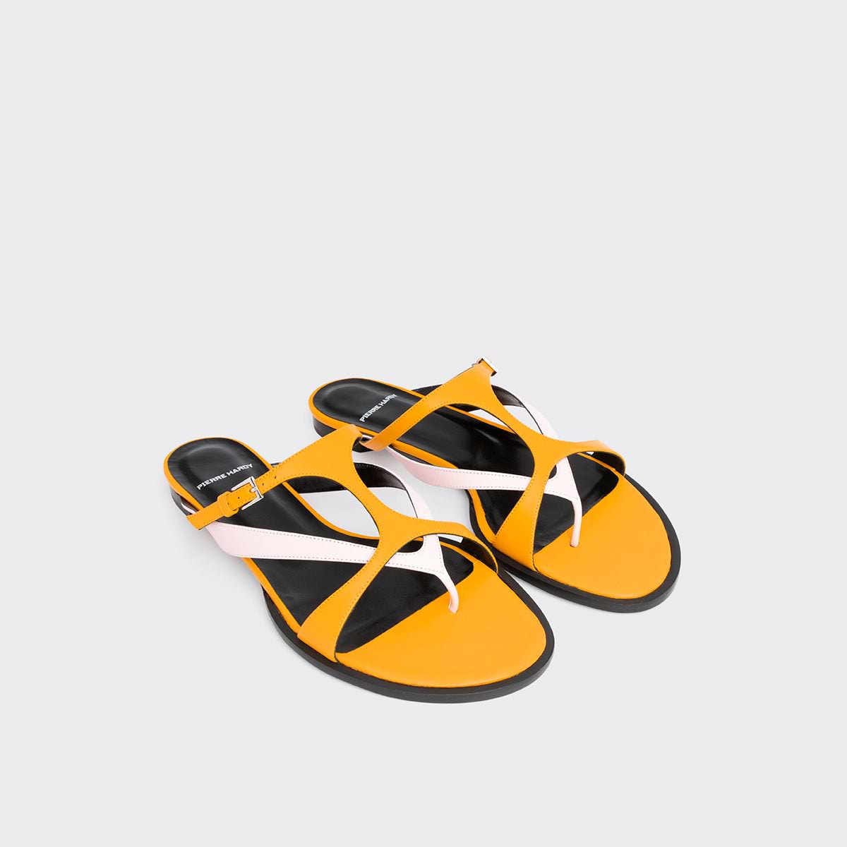 Pierre Hardy BRASILIA SANDAL, sun and pink kidskin, view 2