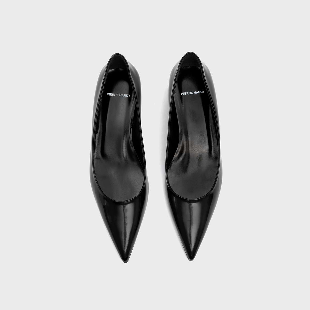 Pierre Hardy ANOUK PUMP, black glazed lambskin, view 3