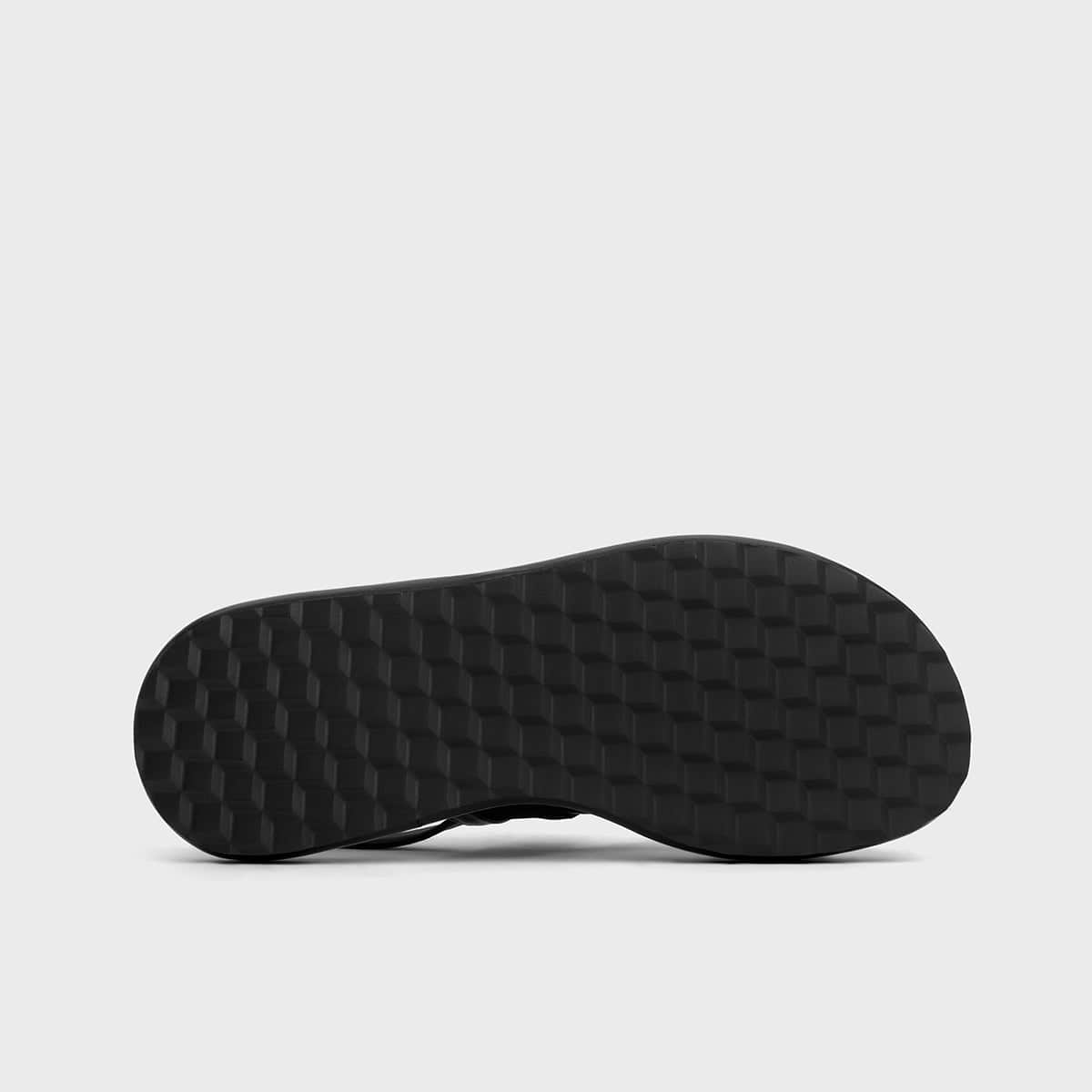 Pierre Hardy ALPHA SANDAL, black calfskin and black nylon canvas, view 4