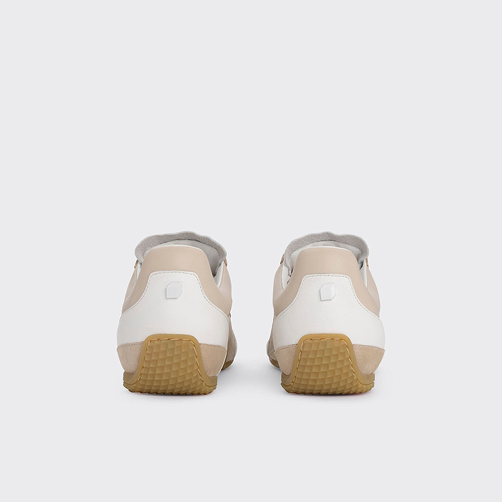 Pierre Hardy JUMP SNEAKERS, beige & white calfskin and beige suede calfskin, view 10