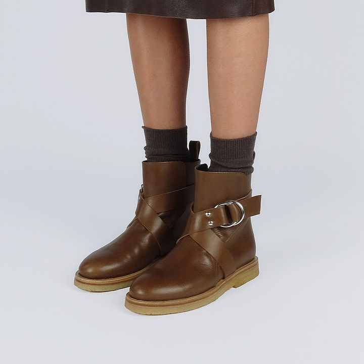 Pierre Hardy DAKOTA BOOTS, light brown calfskin, view 4