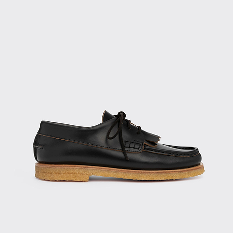 Pierre Hardy MATT LOAFER, black calfskin