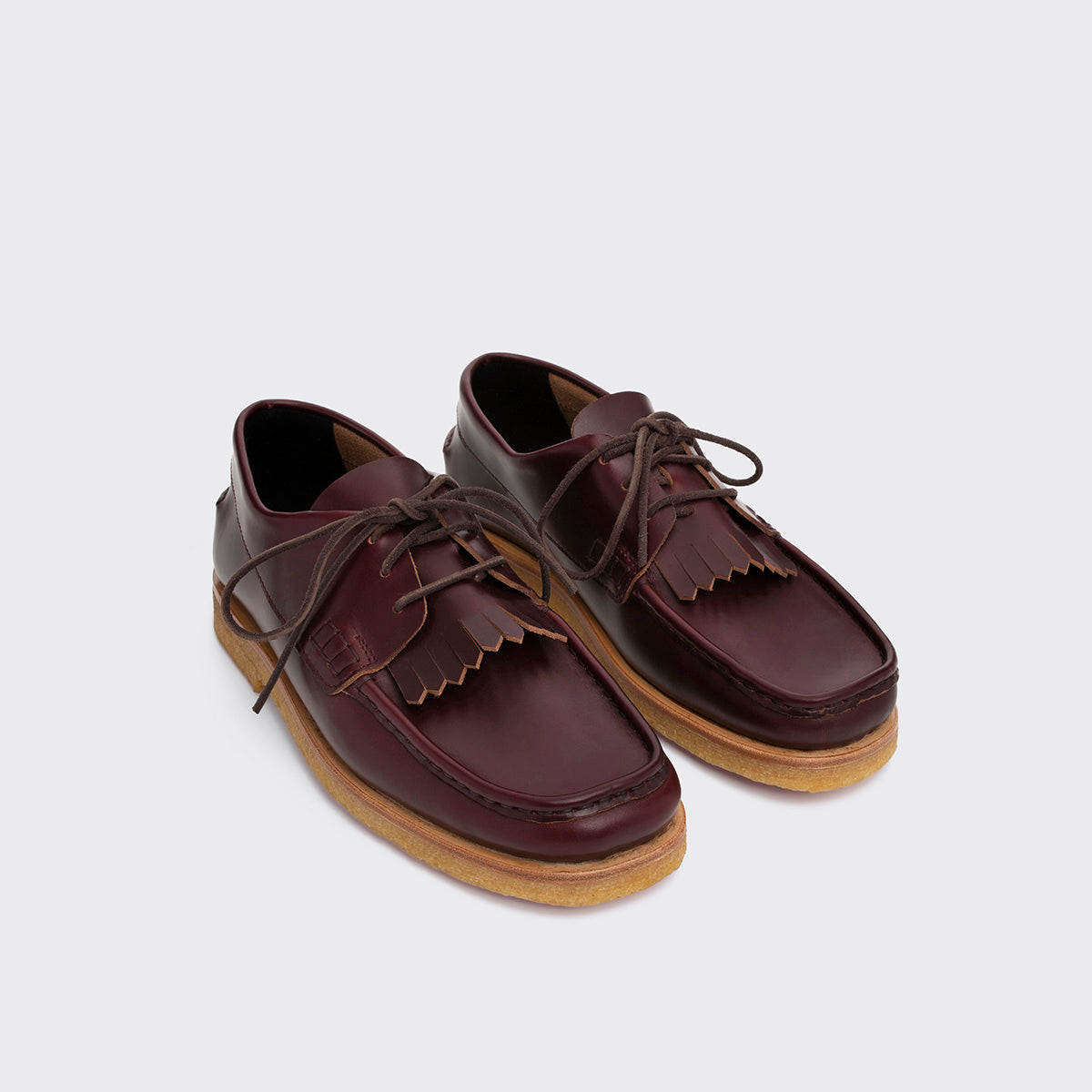 Pierre Hardy MATT LOAFER, burgundy calfskin, view 4
