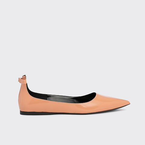 Pierre Hardy CLÉO BALLET FLAT, apricot glazed lambskin