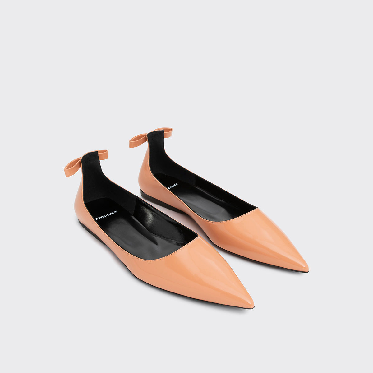 Pierre Hardy CLÉO BALLET FLAT, apricot glazed lambskin, view 3