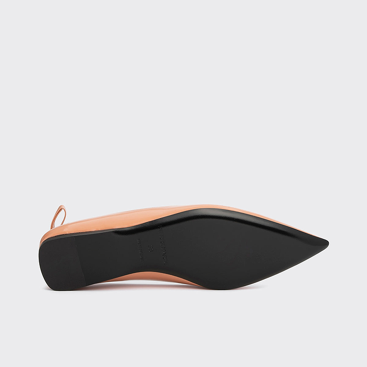 Pierre Hardy CLÉO BALLET FLAT, apricot glazed lambskin, view 4