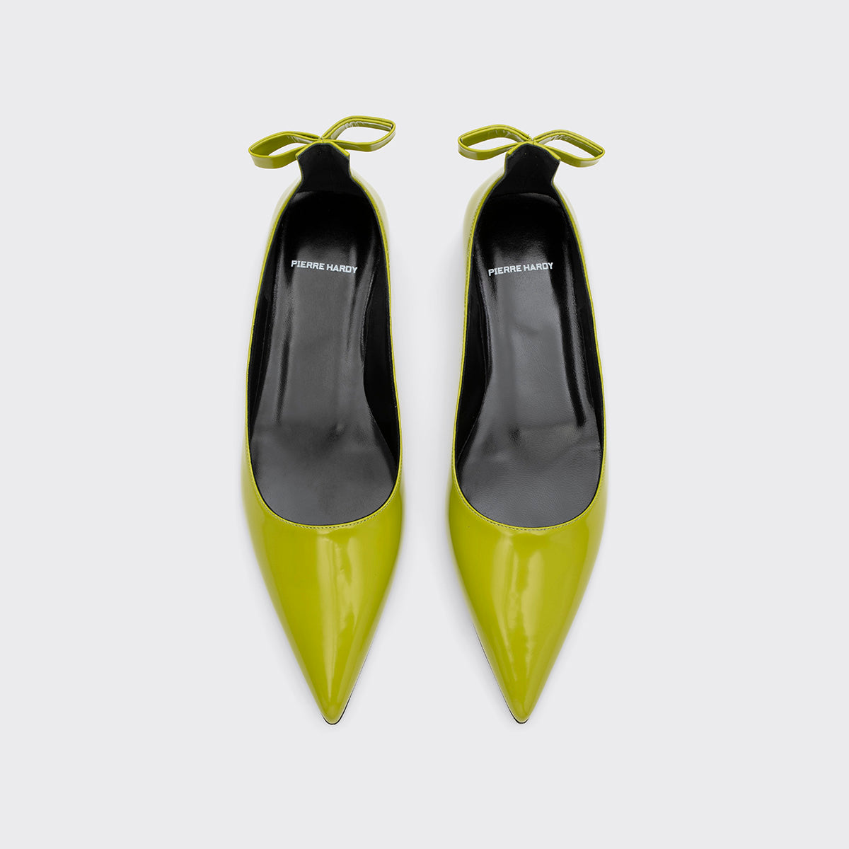 Pierre Hardy CLÉO BALLET FLAT, lime glazed lambskin, view 3