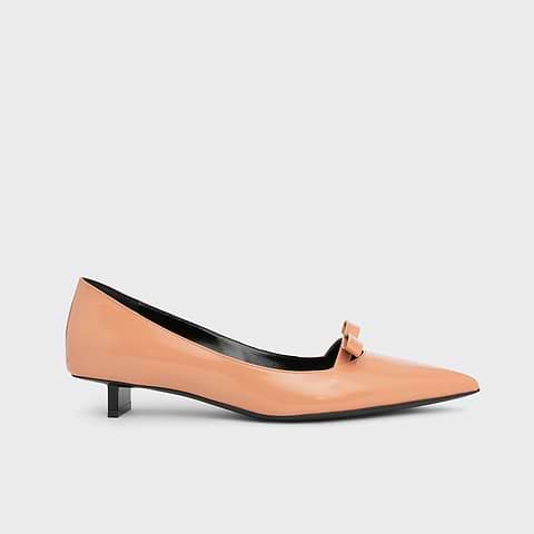 Pierre Hardy DELPHINE PUMP, apricot glazed lambskin