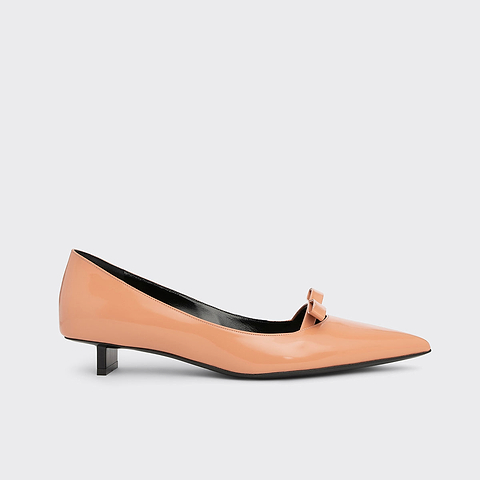 Pierre Hardy DELPHINE PUMP, apricot glazed lambskin