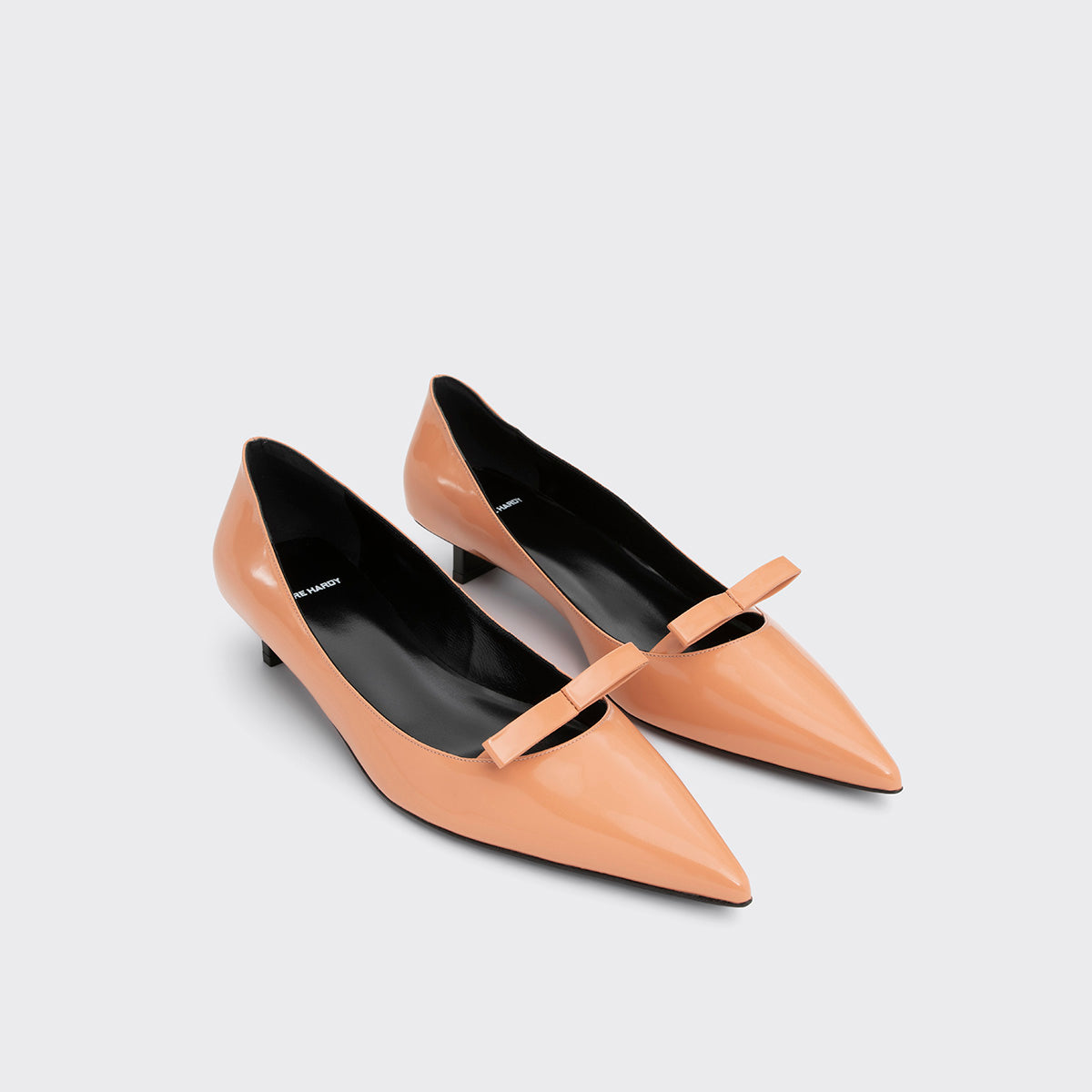 Pierre Hardy DELPHINE PUMP, apricot glazed lambskin, view 6