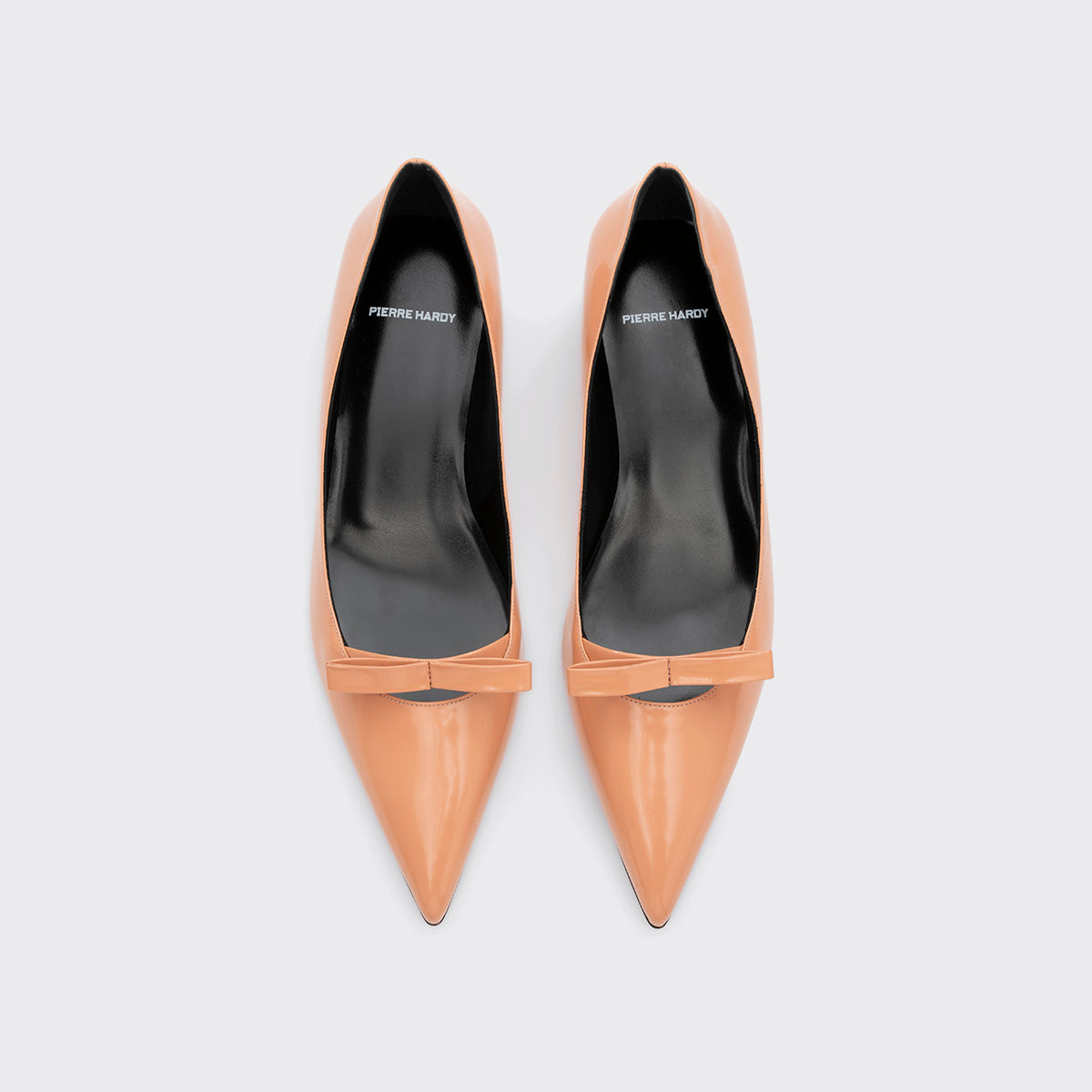 Pierre Hardy DELPHINE PUMP, apricot glazed lambskin, view 3