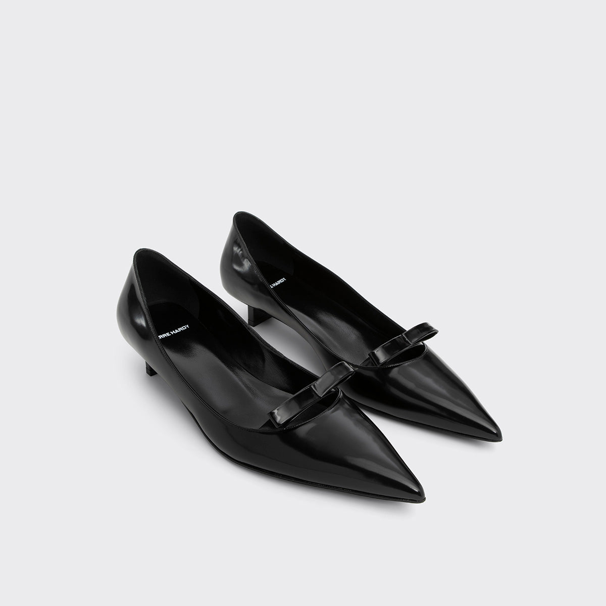 Pierre Hardy DELPHINE PUMP, black glazed lambskin, view 6
