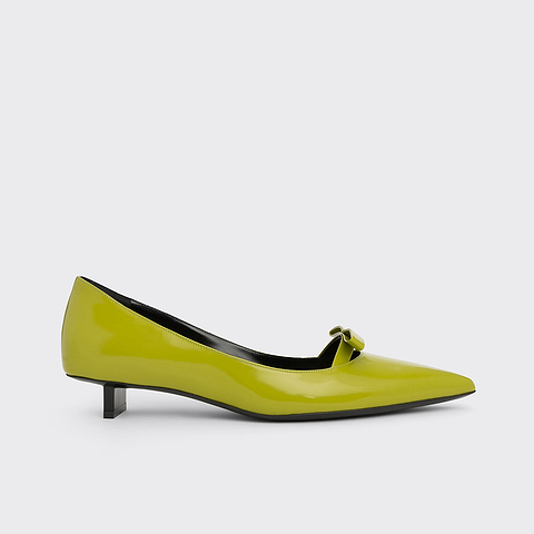 Pierre Hardy DELPHINE PUMP, lime glazed lambskin
