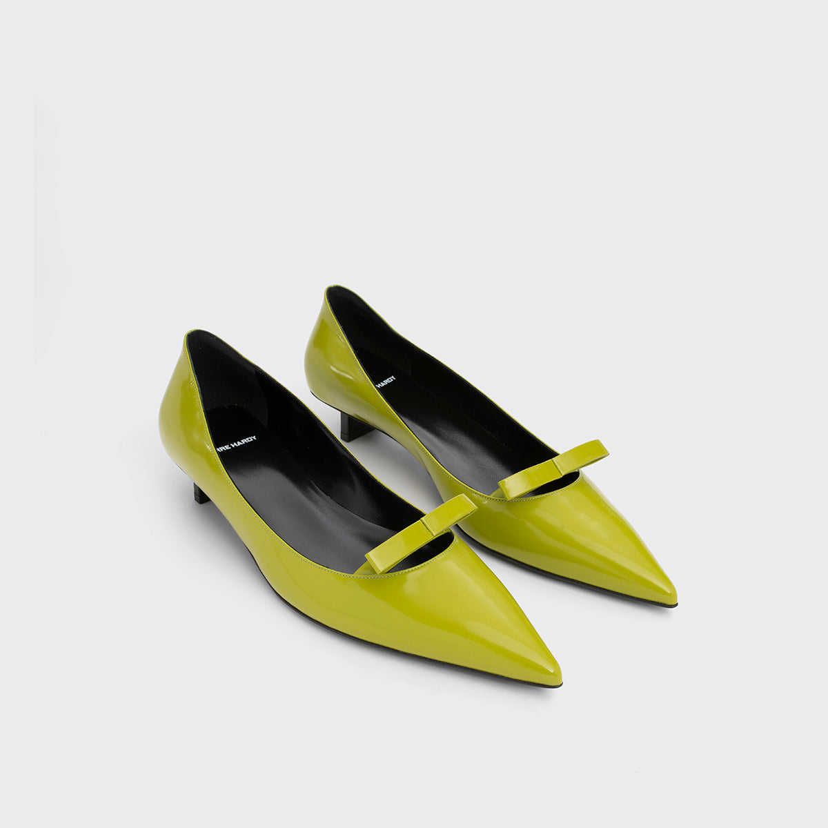 Pierre Hardy DELPHINE PUMP, lime glazed lambskin, view 4