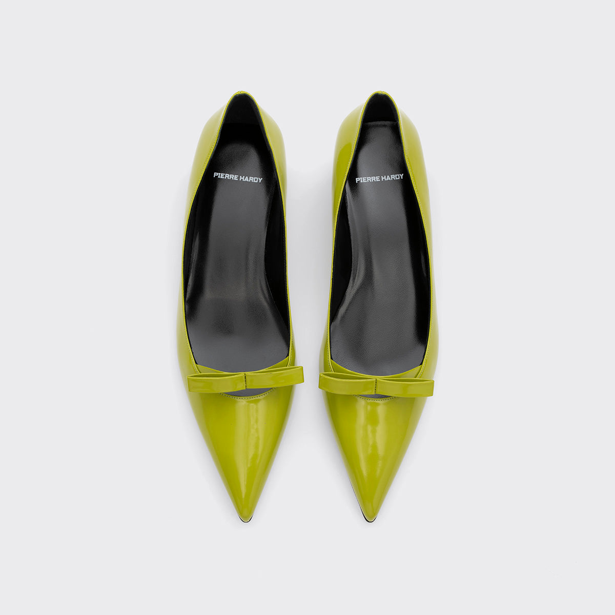 Pierre Hardy DELPHINE PUMP, lime glazed lambskin, view 3