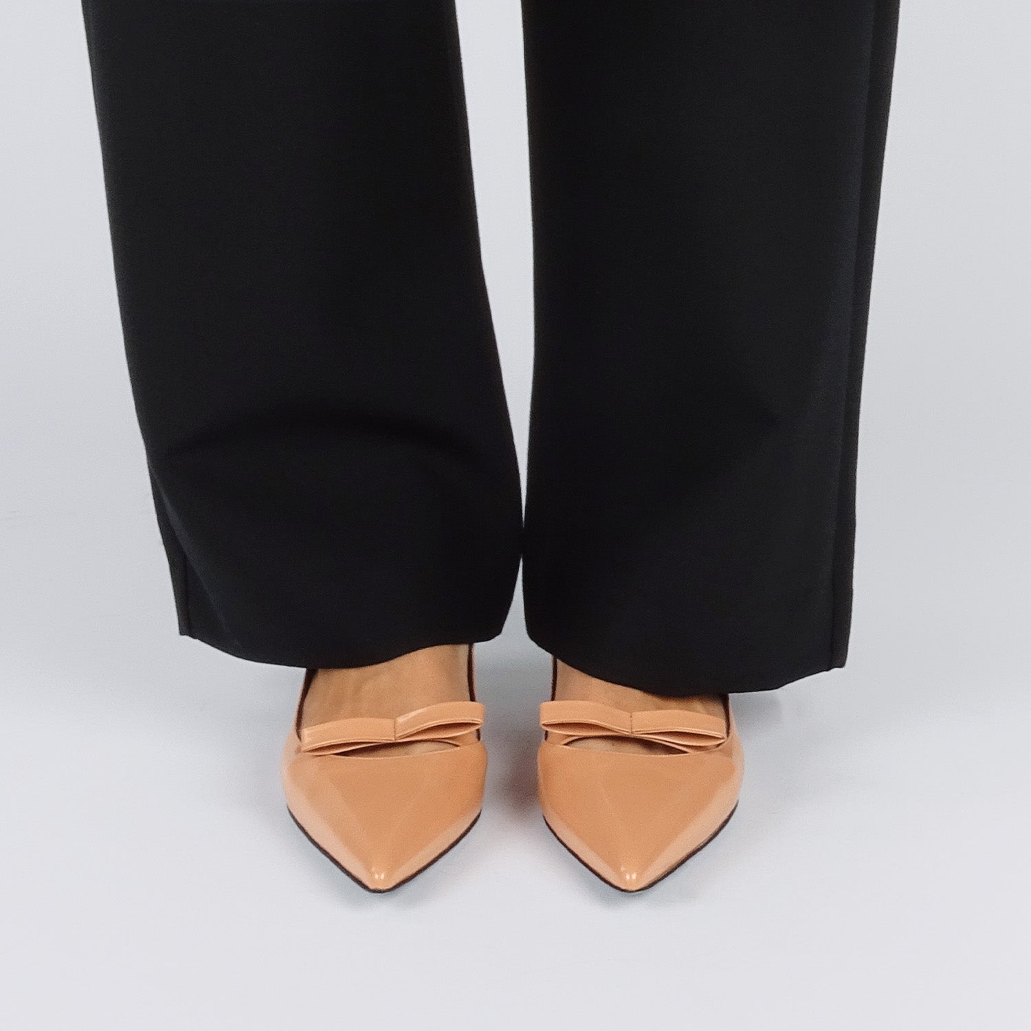 Pierre Hardy DELPHINE PUMP, apricot glazed lambskin, view 4