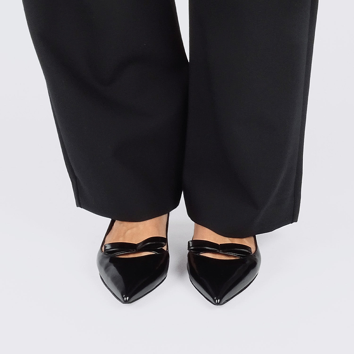 Pierre Hardy DELPHINE PUMP, black glazed lambskin, view 4
