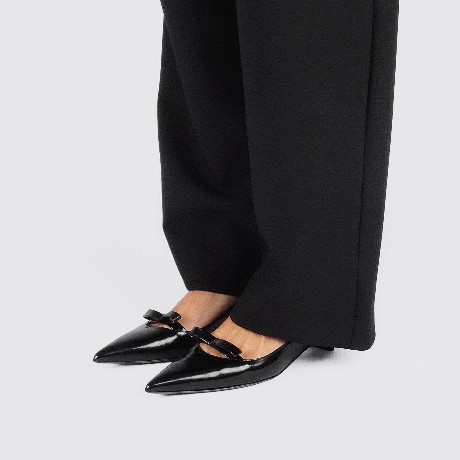Pierre Hardy DELPHINE PUMP, black glazed lambskin, view 5
