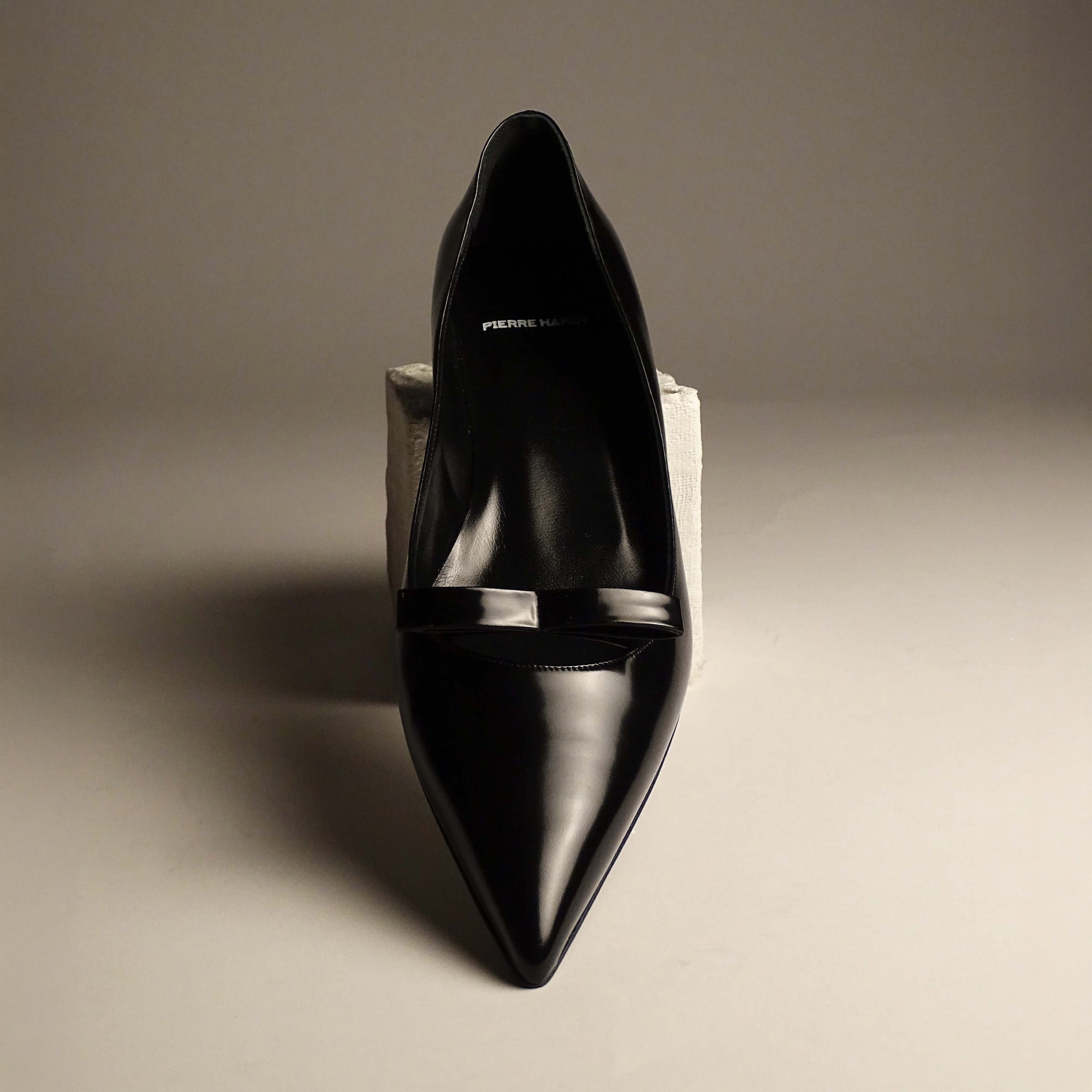 Pierre Hardy DELPHINE PUMP, black glazed lambskin, view 8