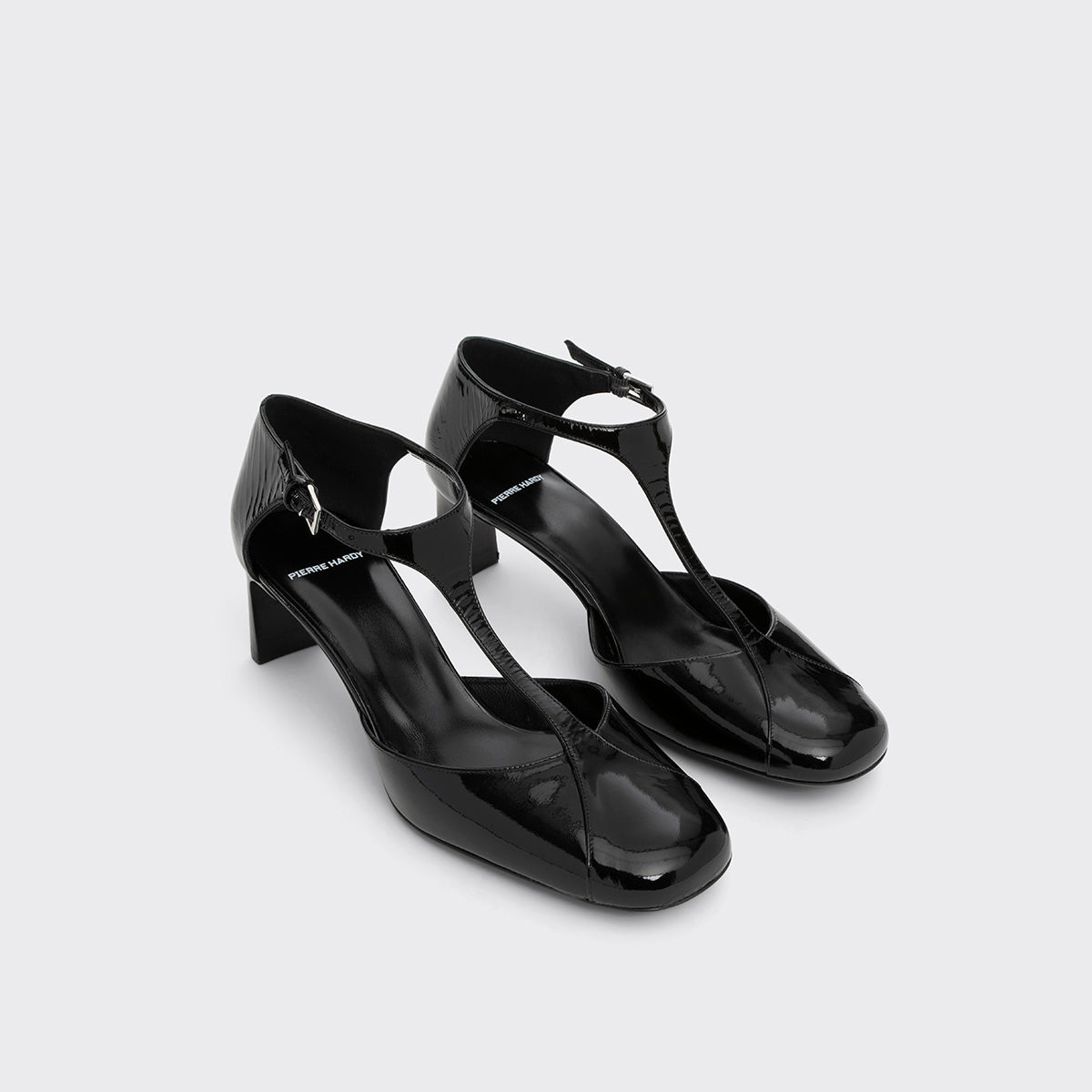 Pierre Hardy SYLVIA PUMP, black patent kidskin, view 6