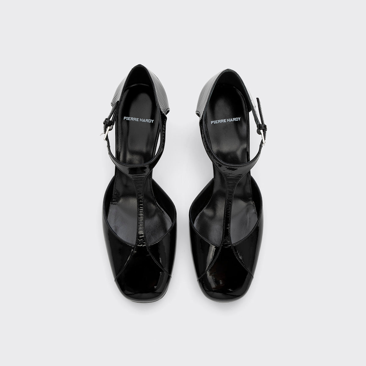 Pierre Hardy SYLVIA PUMP, black patent kidskin, view 3