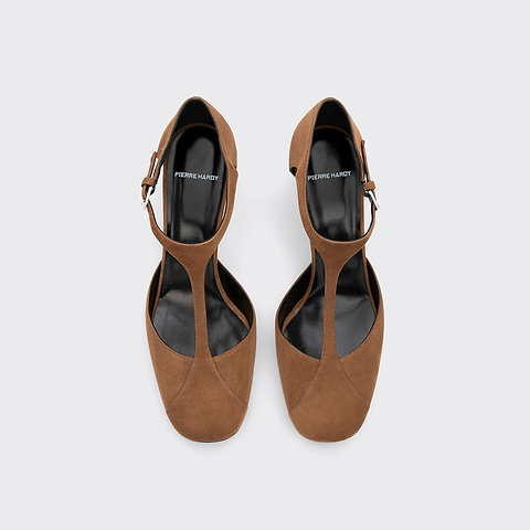 Pierre Hardy SYLVIA PUMP, havana patent kidskin, view 2