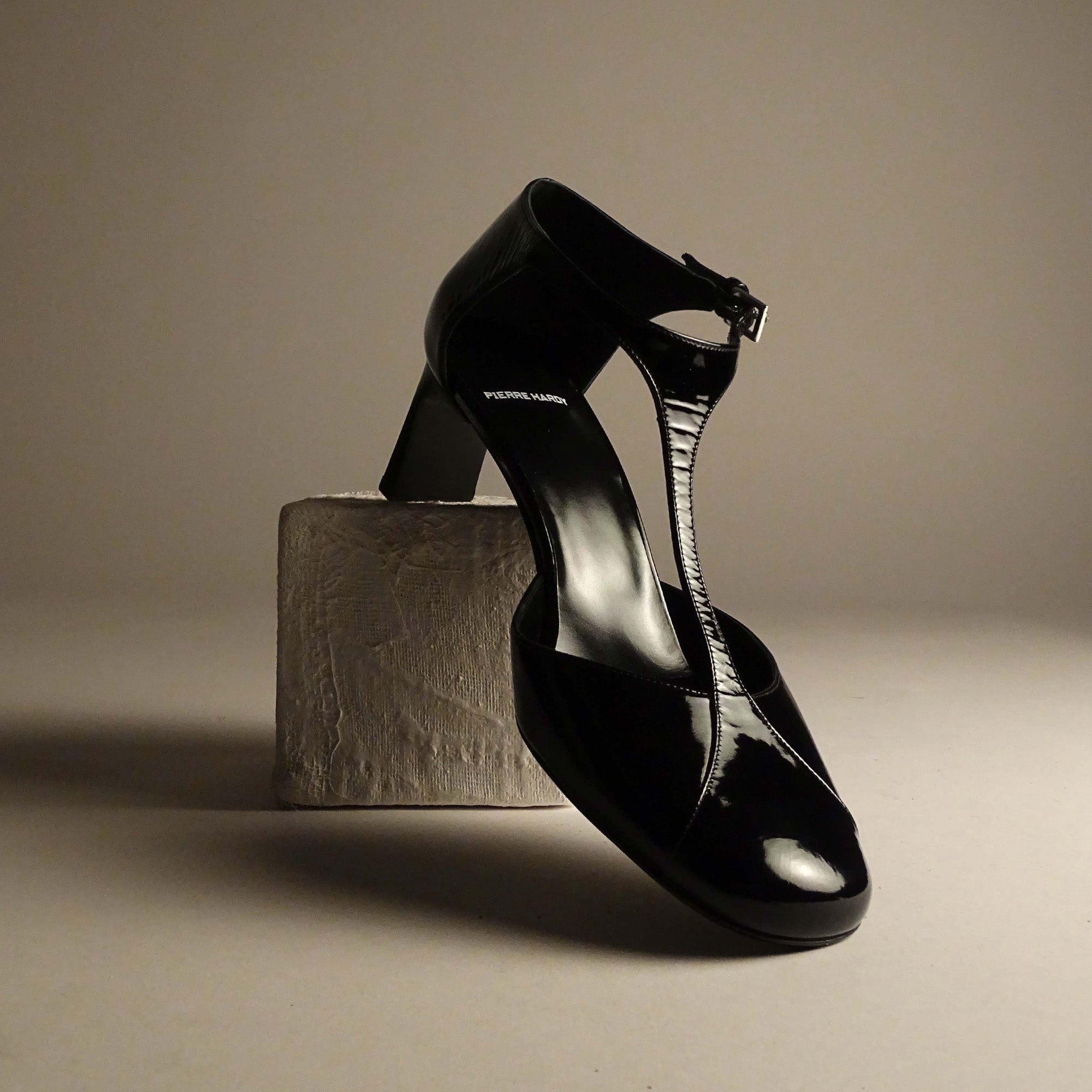 Pierre Hardy SYLVIA PUMP, black patent kidskin, view 8
