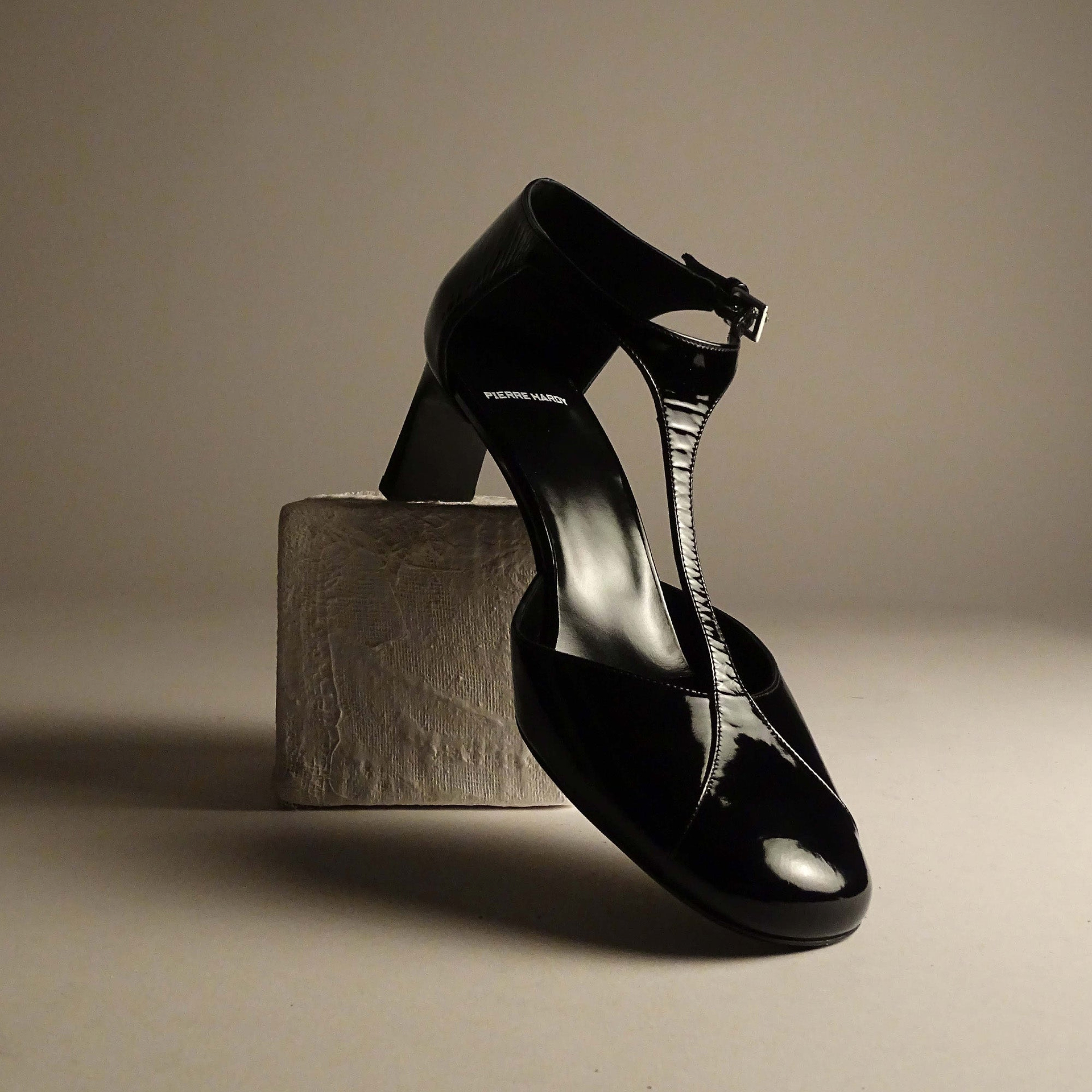 Pierre Hardy SYLVIA PUMP, black patent kidskin, view 8