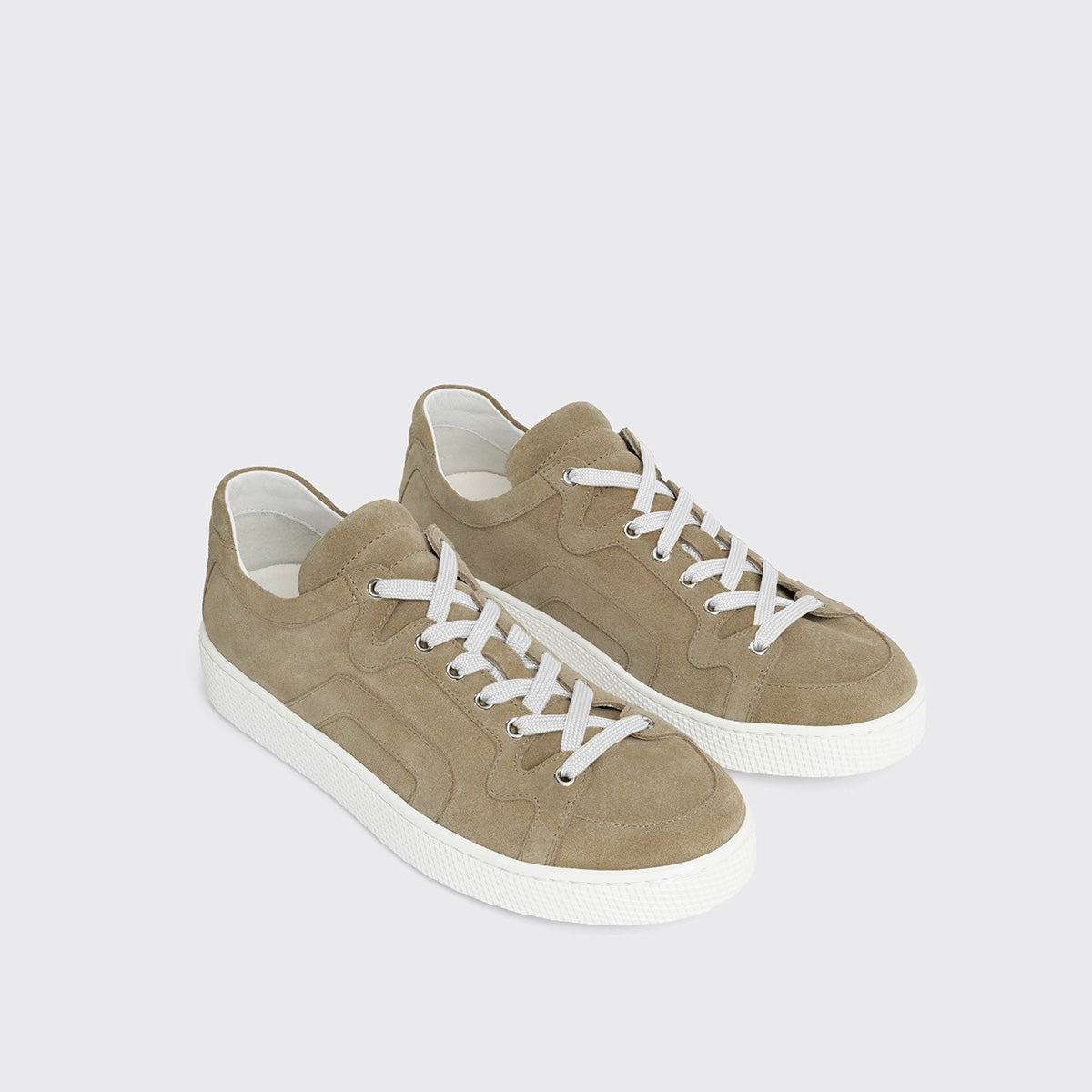 Pierre Hardy ALPHA SNEAKERS - WOMEN, sand suede calfskin, view 6