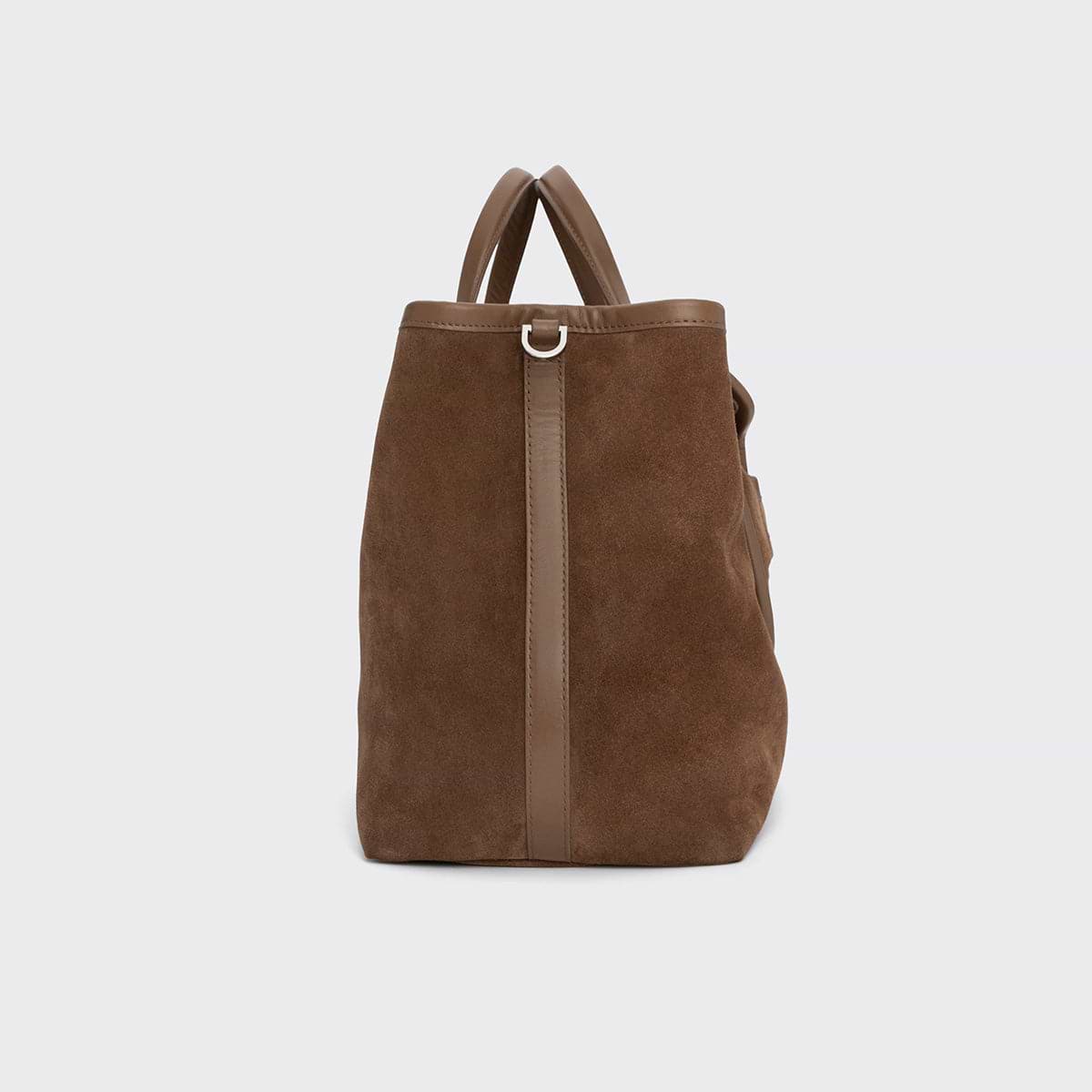 Pierre Hardy ALPHA DAY TOTE, light brown suede calfskin and camel calfskin, view 5